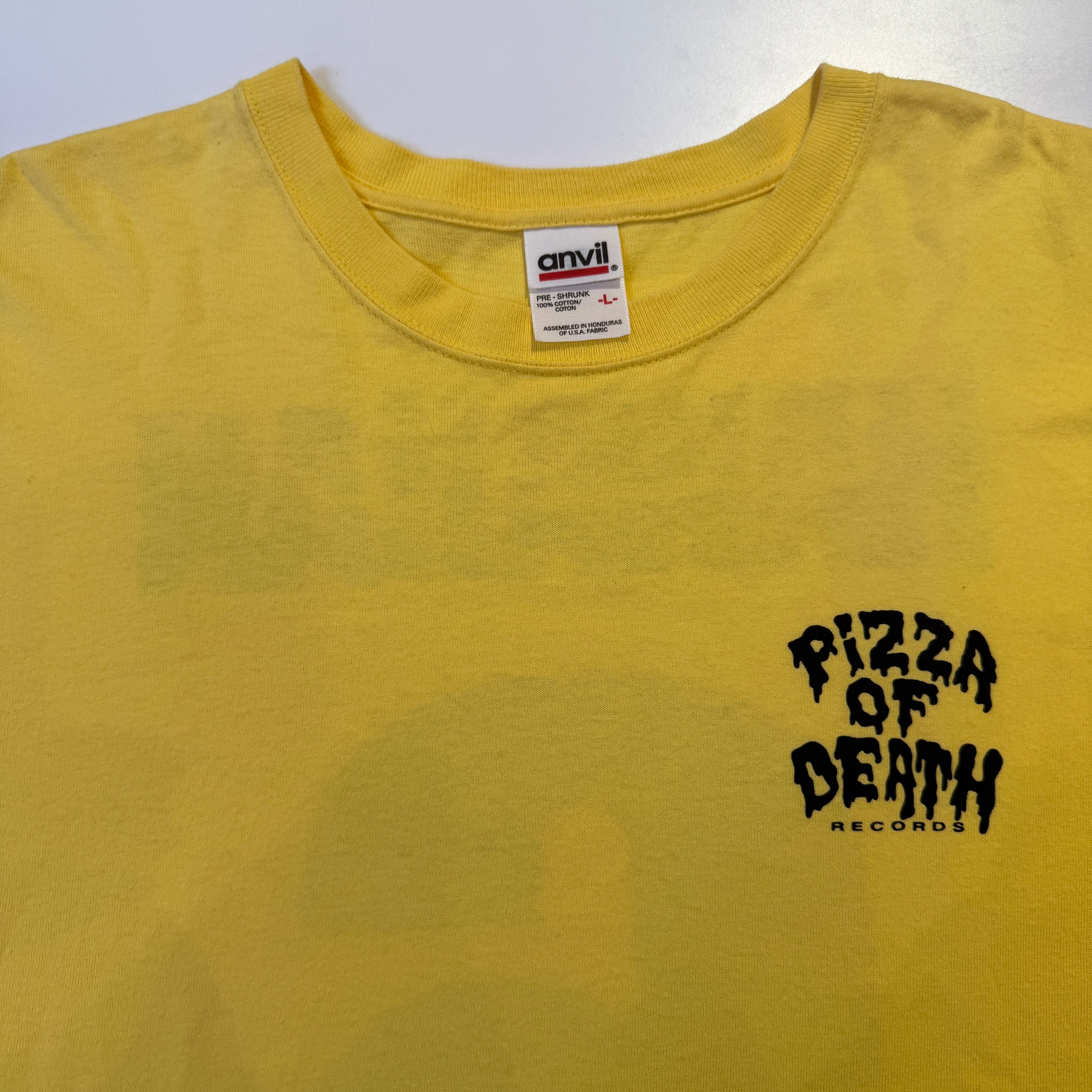 PIZZA OF DEATH YELLOW T-SHIRT | safarionline