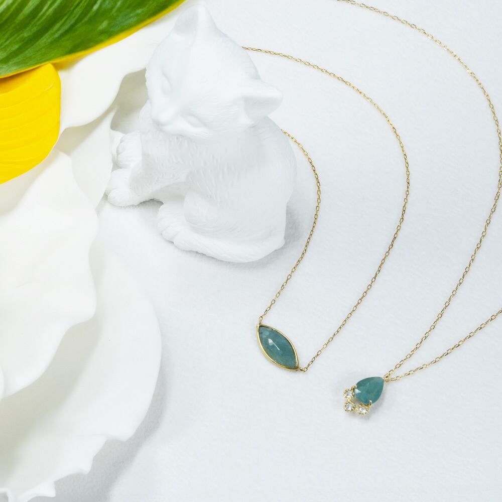 グランディディエライト ペンダント ネックレス K18イエローゴールド