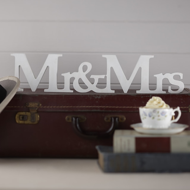 "Mr & Mrs" サインデコレーション (MJAF-638)