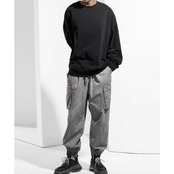 ラウンドネック長袖 Tシャツ A4060