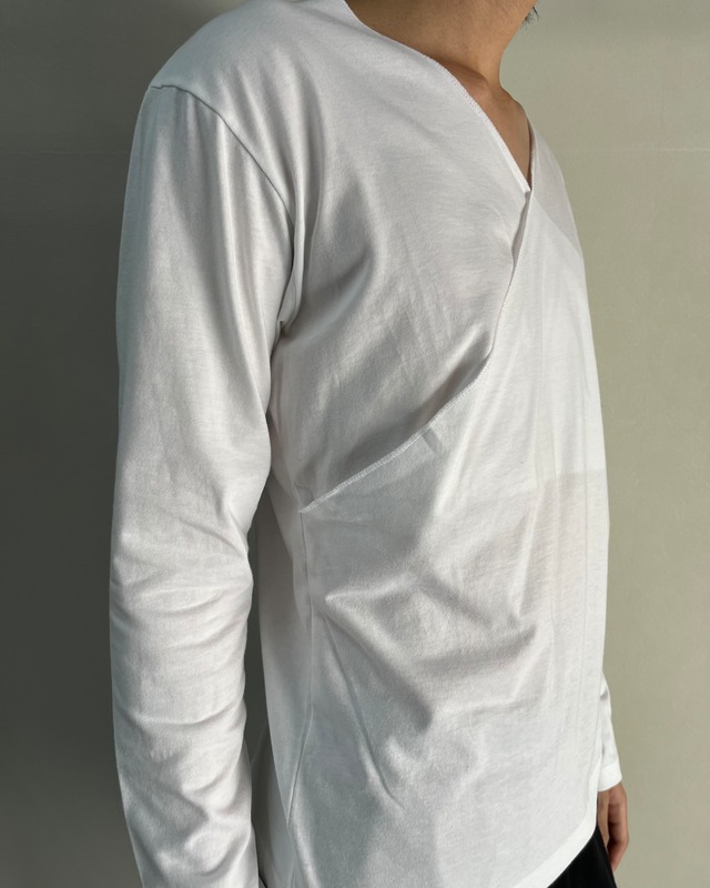 【agnes b HOMME】layered long sleeve top