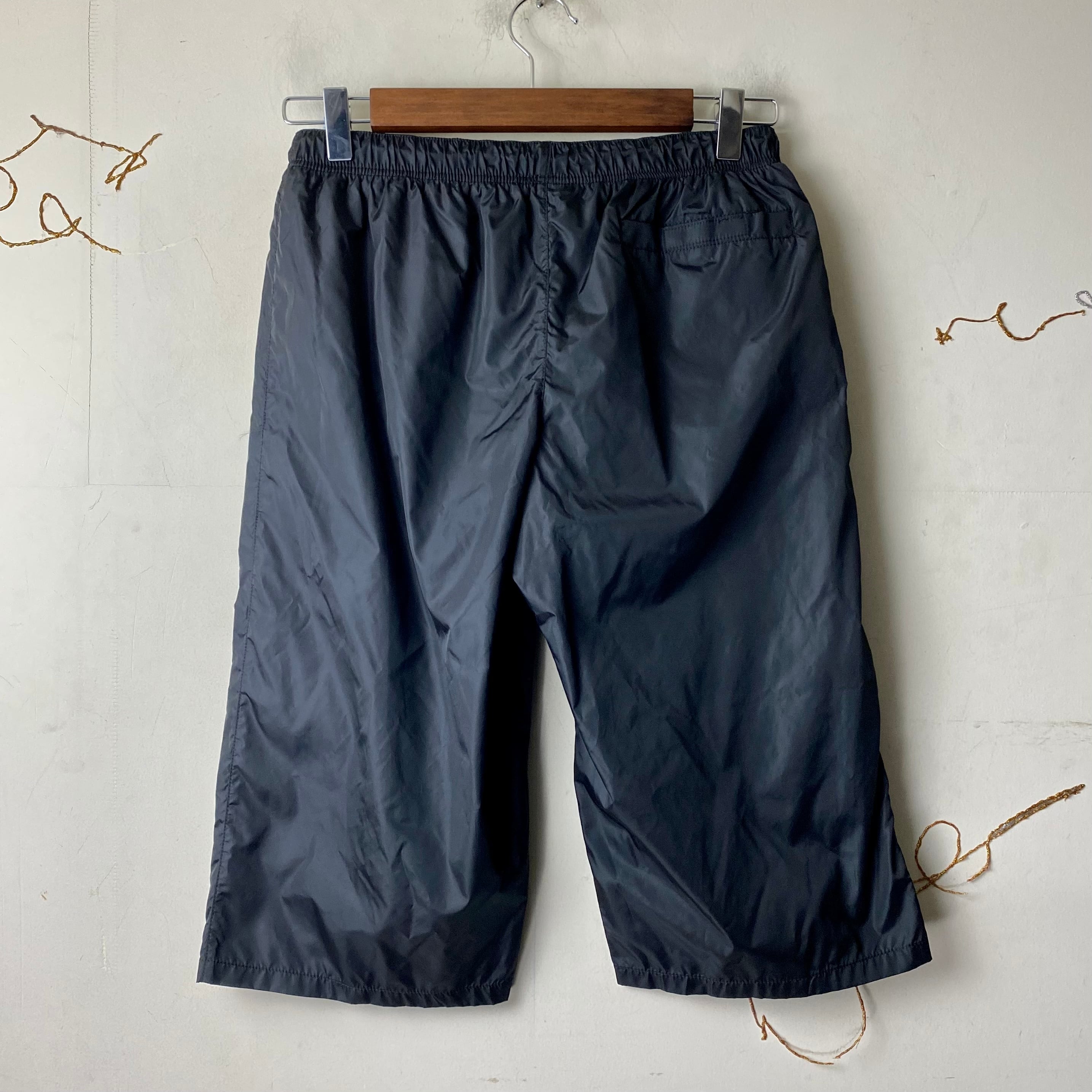 PRADA SPORT black nylon shorts | NOIR ONLINE
