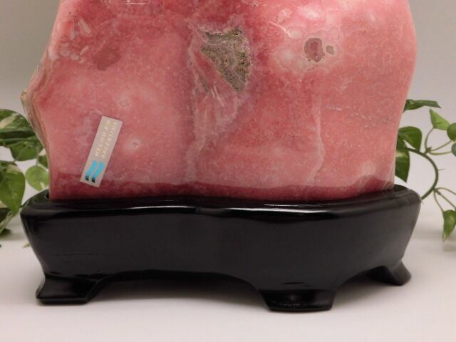 【送料無料】【高品質】【美品】4.3kg 特大インカローズ原石台座付