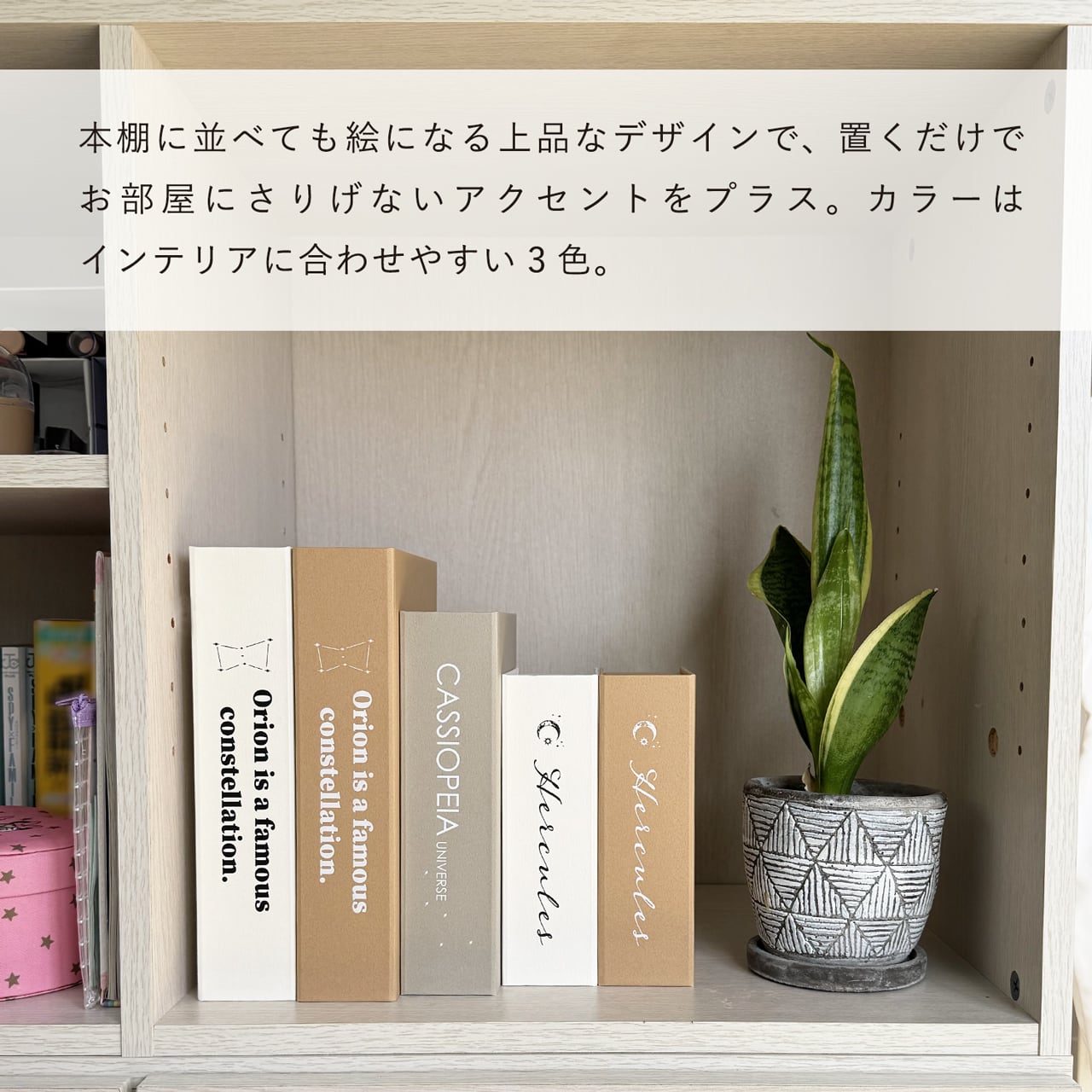 星座デザインのフェイクブック収納（選べる2冊セット） | 【TAKEMEKI