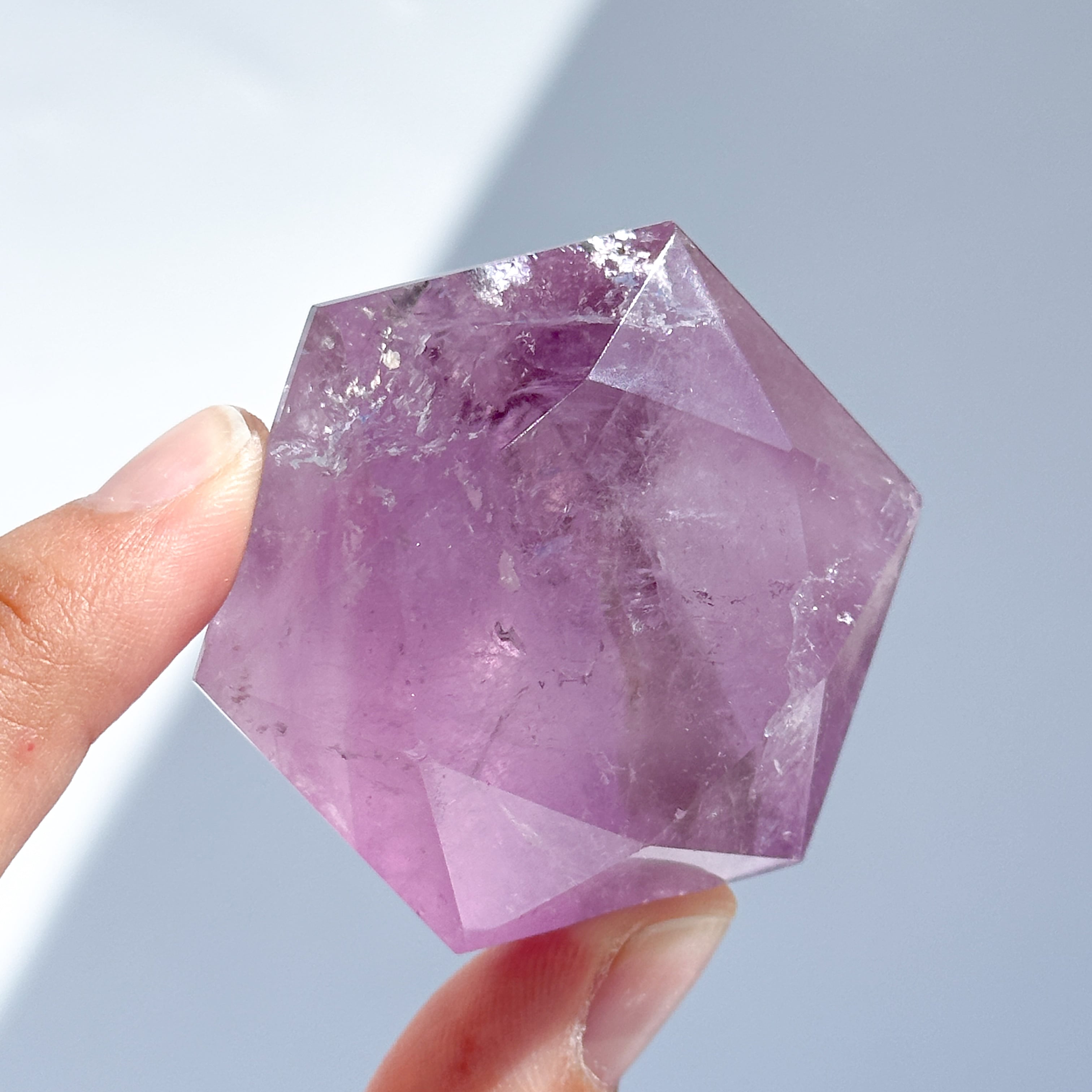 ファントムアメジスト ダイヤモンドカット31◇Amethyst Diamond◇天然石・鉱物・パワーストーン