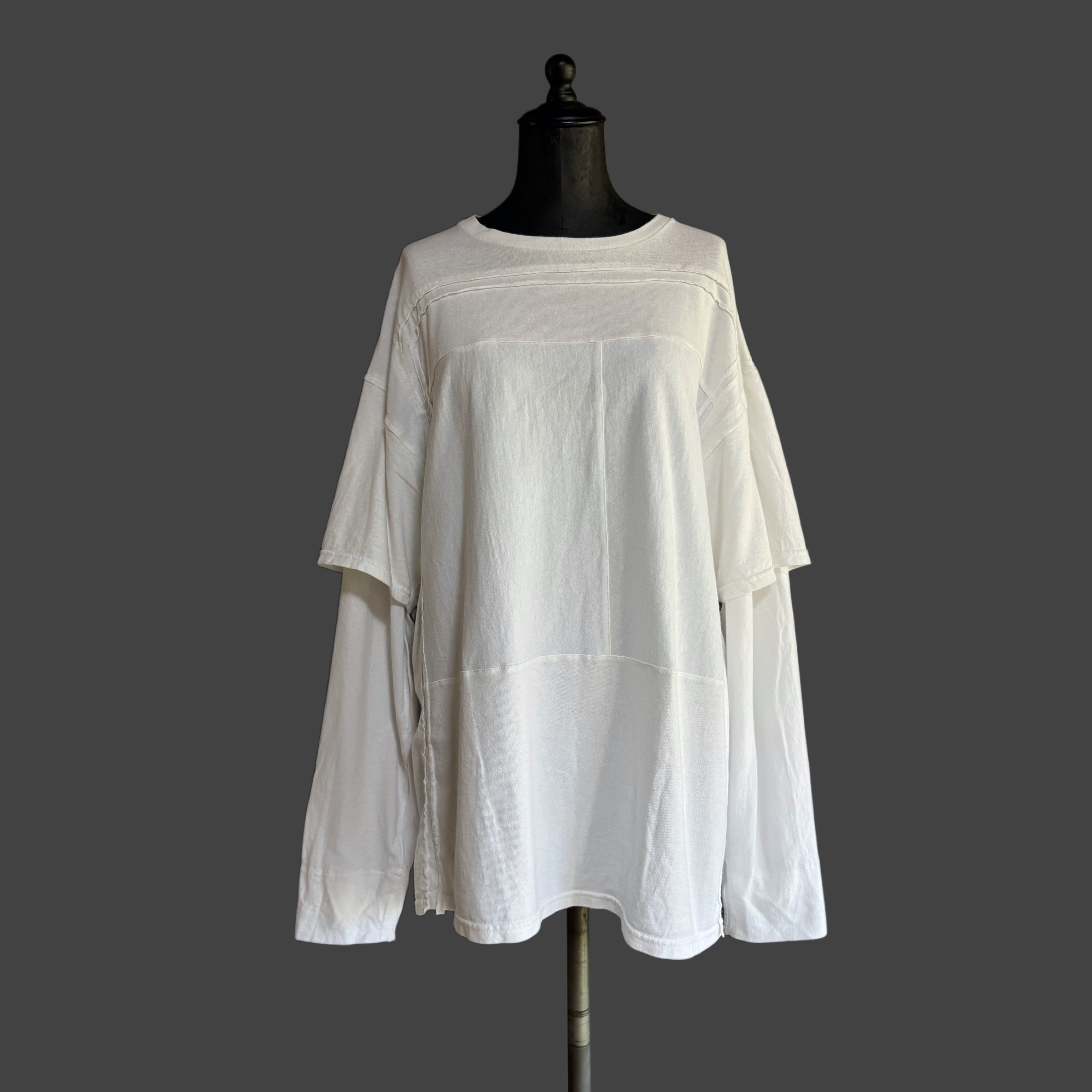 TRACE TEE L/S - WHITE 01