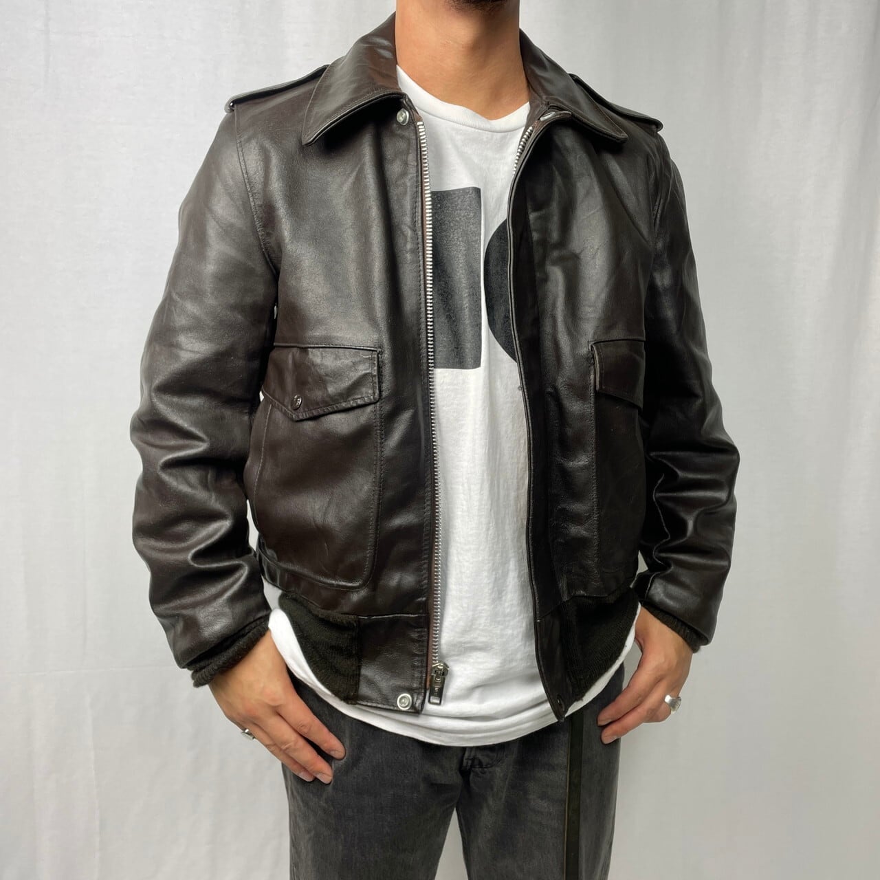 USA製 80年代〜90年代 SCHOTT ショット I.S.674.M.S フライト 