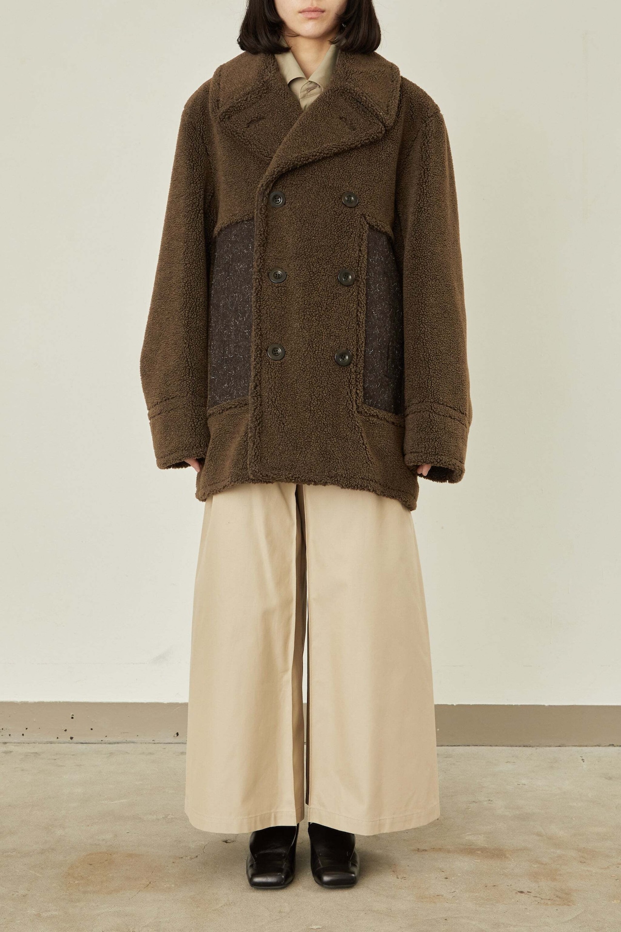 i’m here : - Boa P-Coat :Melange|ケンピメルトン/Extra TIMEピンズ