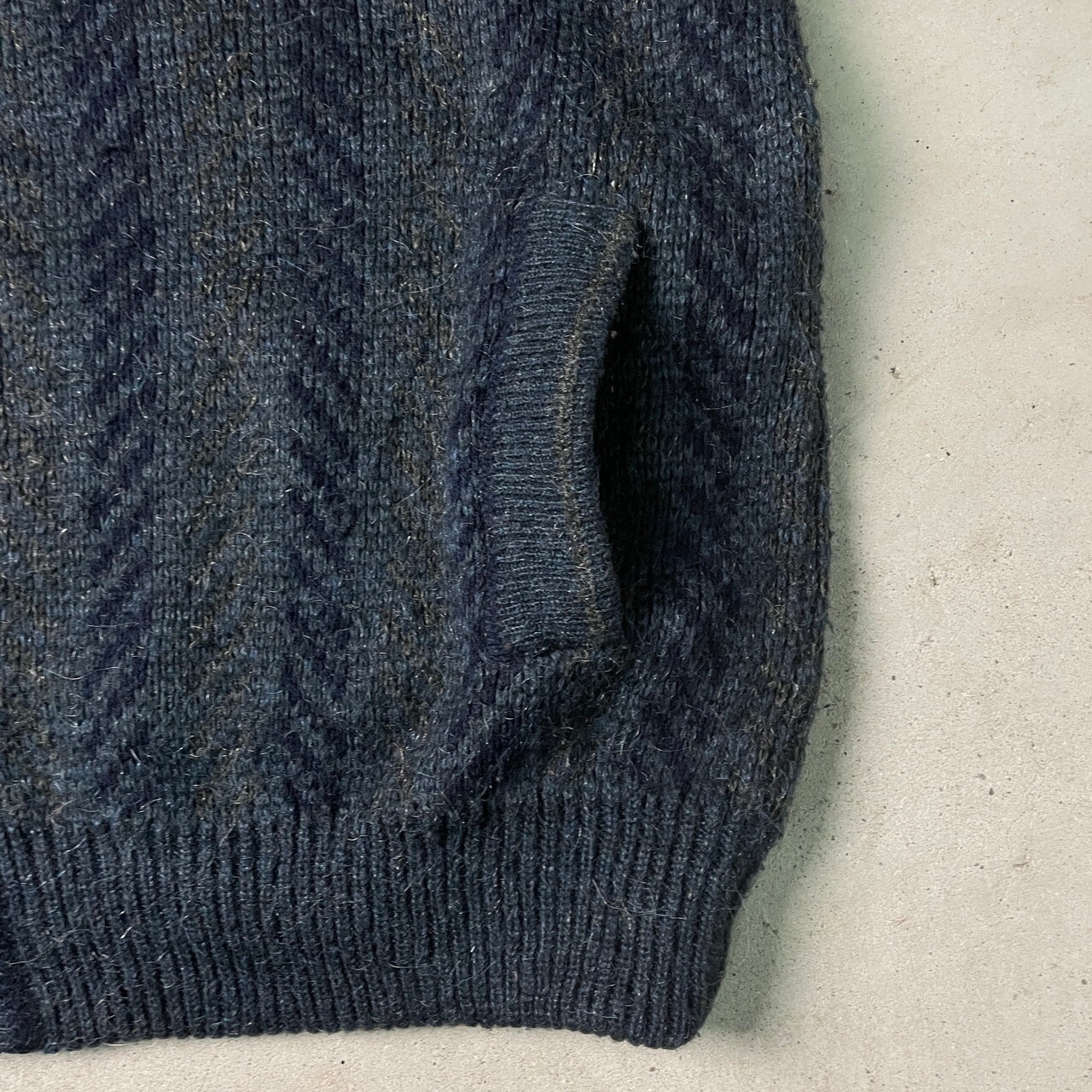 80年代 スペイン製 el corte ingles ニットカーディガン アクリル 