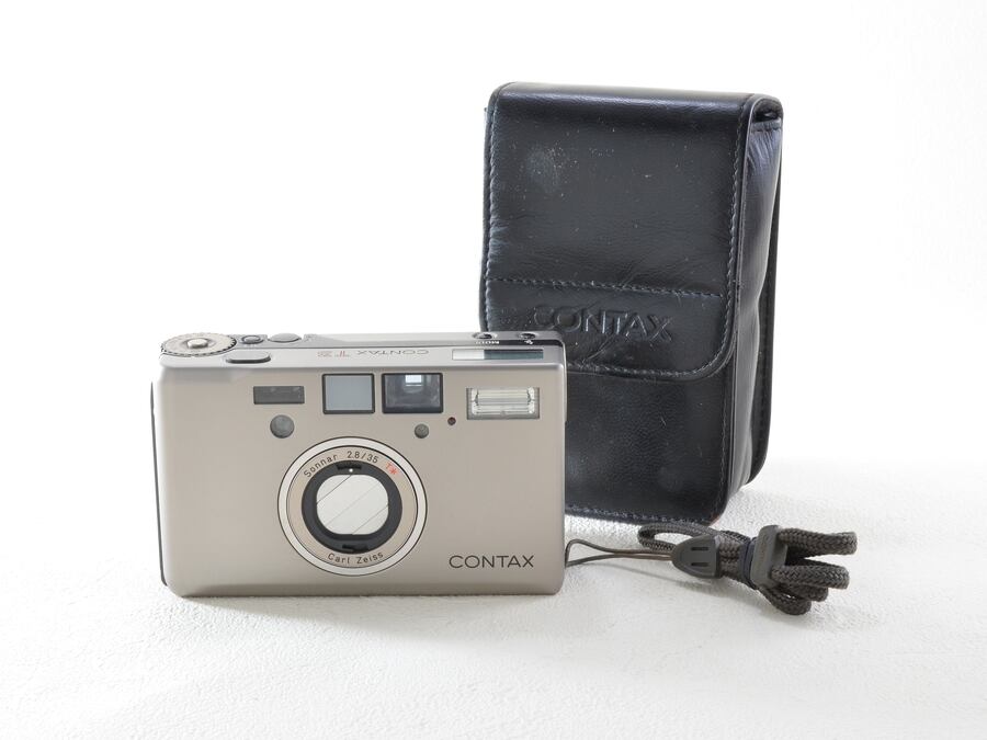 CONTAX T3 Carl Zeiss Sonnar T* 35mm F2.8 前期型 シングルティース 専用ケース付 コンタックス（23026）  サンライズカメラーSunrise Cameraー