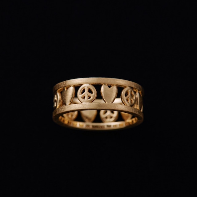 KAHIKO GOLD RING (LOVE & PEACE)