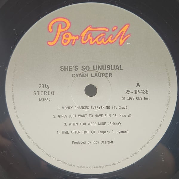 Cyndi Lauper / She's So Unusual [25・3P-486] - 画像3