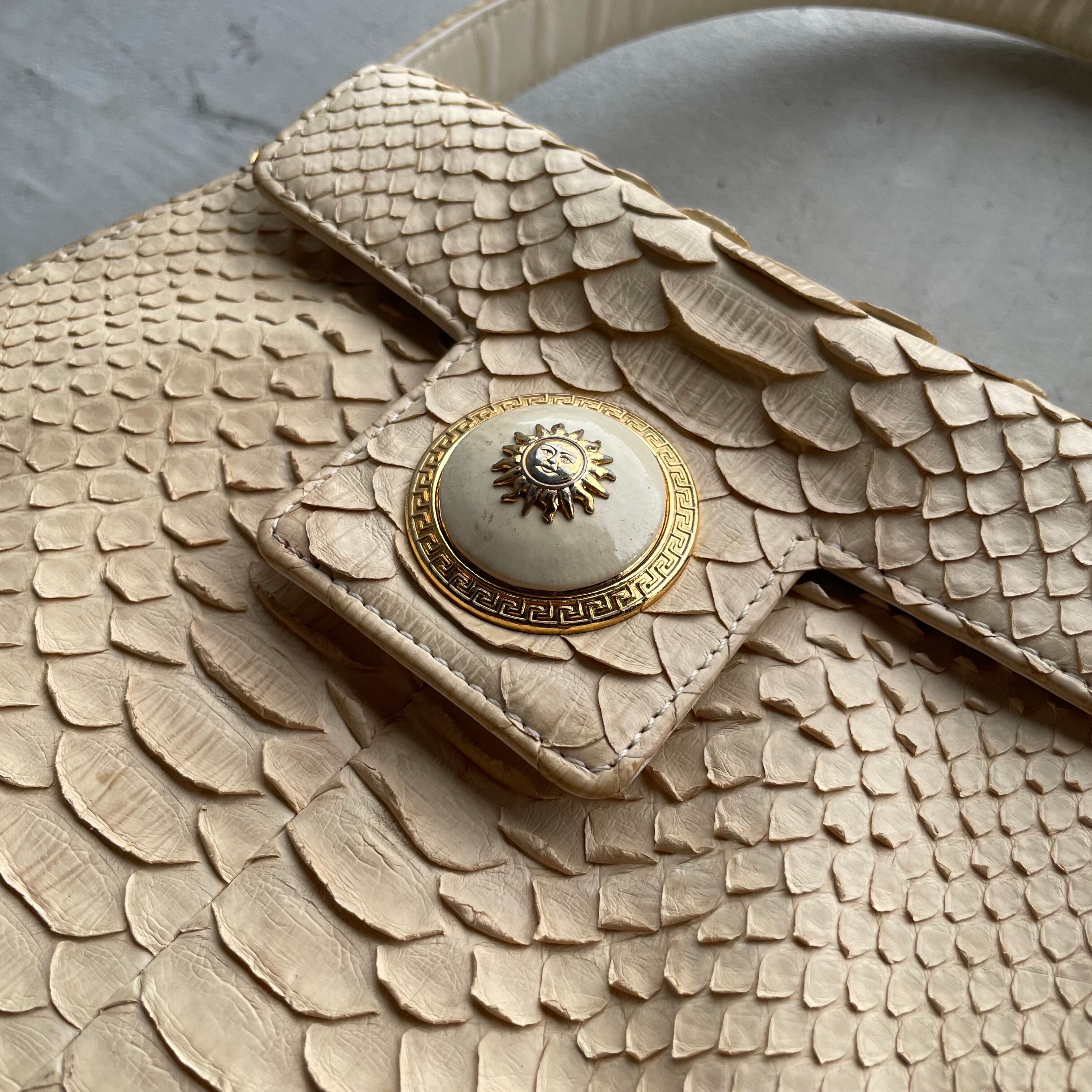 Gianni Versace / vintage python leather vanity bag ジャンニ 