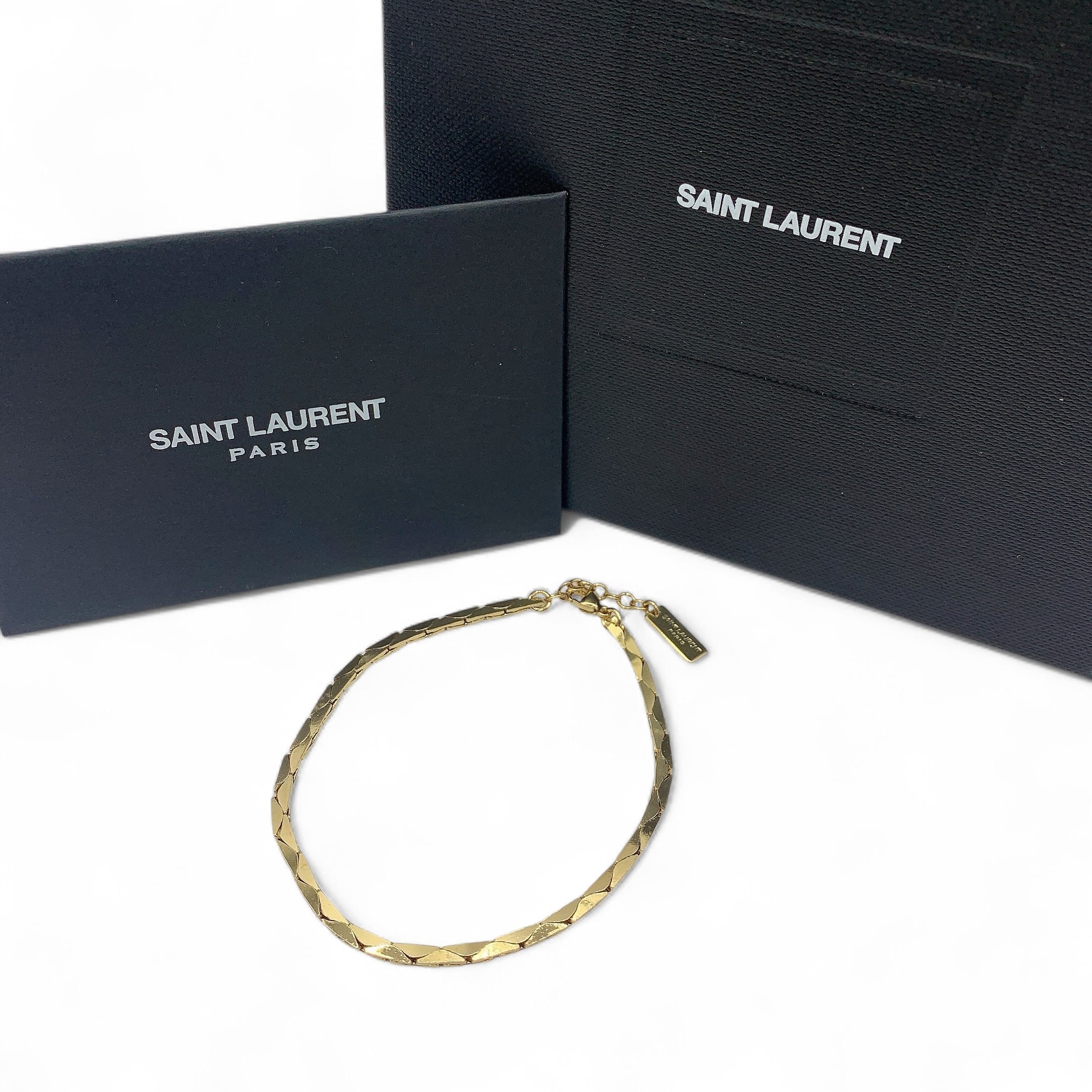 SAINT LAURENT ] スネークチェーン ブレスレット | Import