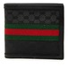 グッチ マイクロGG シェリーライン 二つ折り財布 ブラック PVC レザー レディース GUCCI 【中古】
