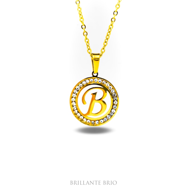 B coin necklace