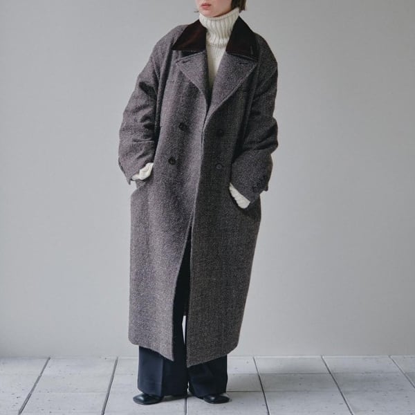 TODAYFUL トゥデイフル / Doublecollar Tweed Coat ダブルカラー