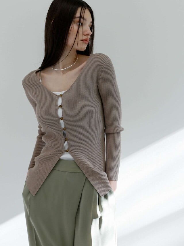 ニット/セーター cara by katrin TOKYO 2way rib knit 2way long rib knit | Katrin TOKYO