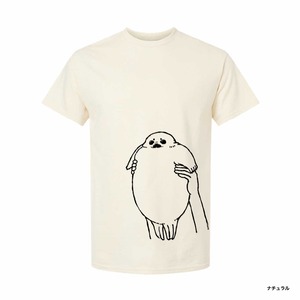 あざらしキング　ぽこぽこインクTシャツ