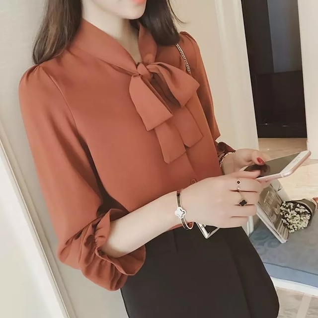 wine red blouse