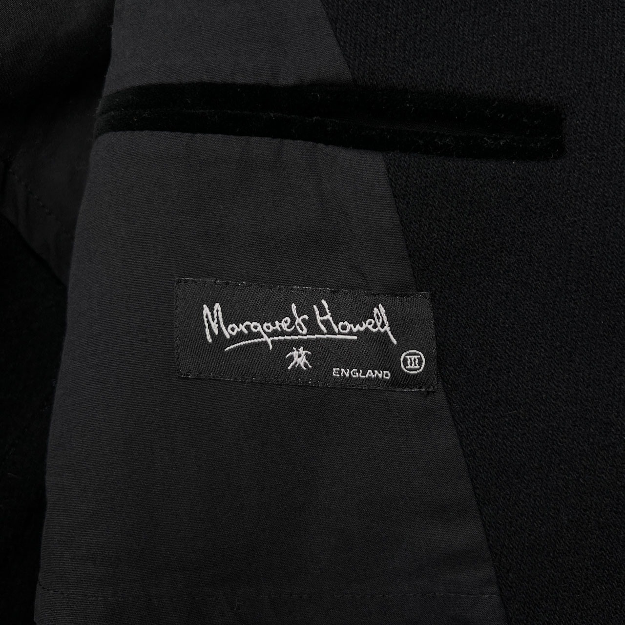 MARGARET HOWELL マーガレットハウエル ハーフ コート ジャケット サイズ 3 /ブラック/レディース