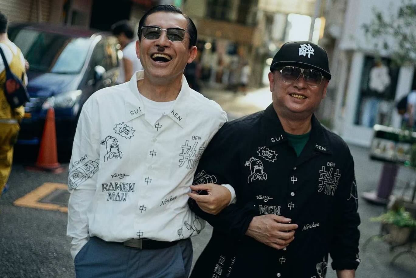 ラーメンマン×NONBEE! COLLAB EMBROIDERED SHIRTS black | NONBEE WEB SHOP