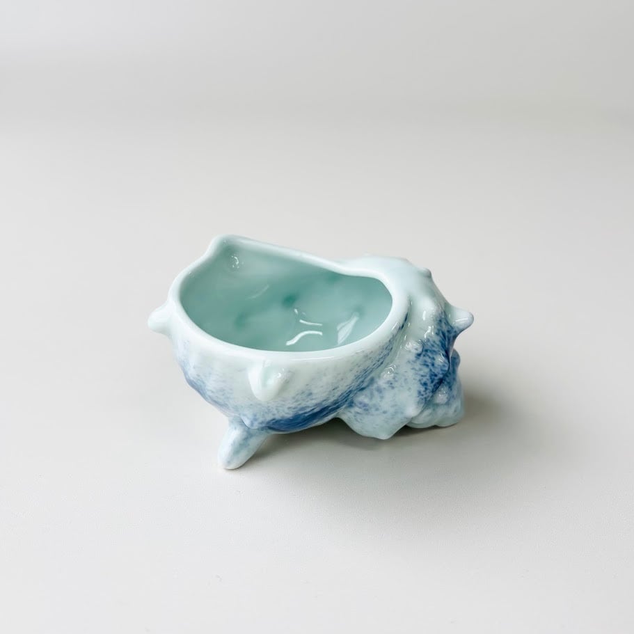 有田焼】染付吹墨 さざえ型小付 | 和食器のすべて