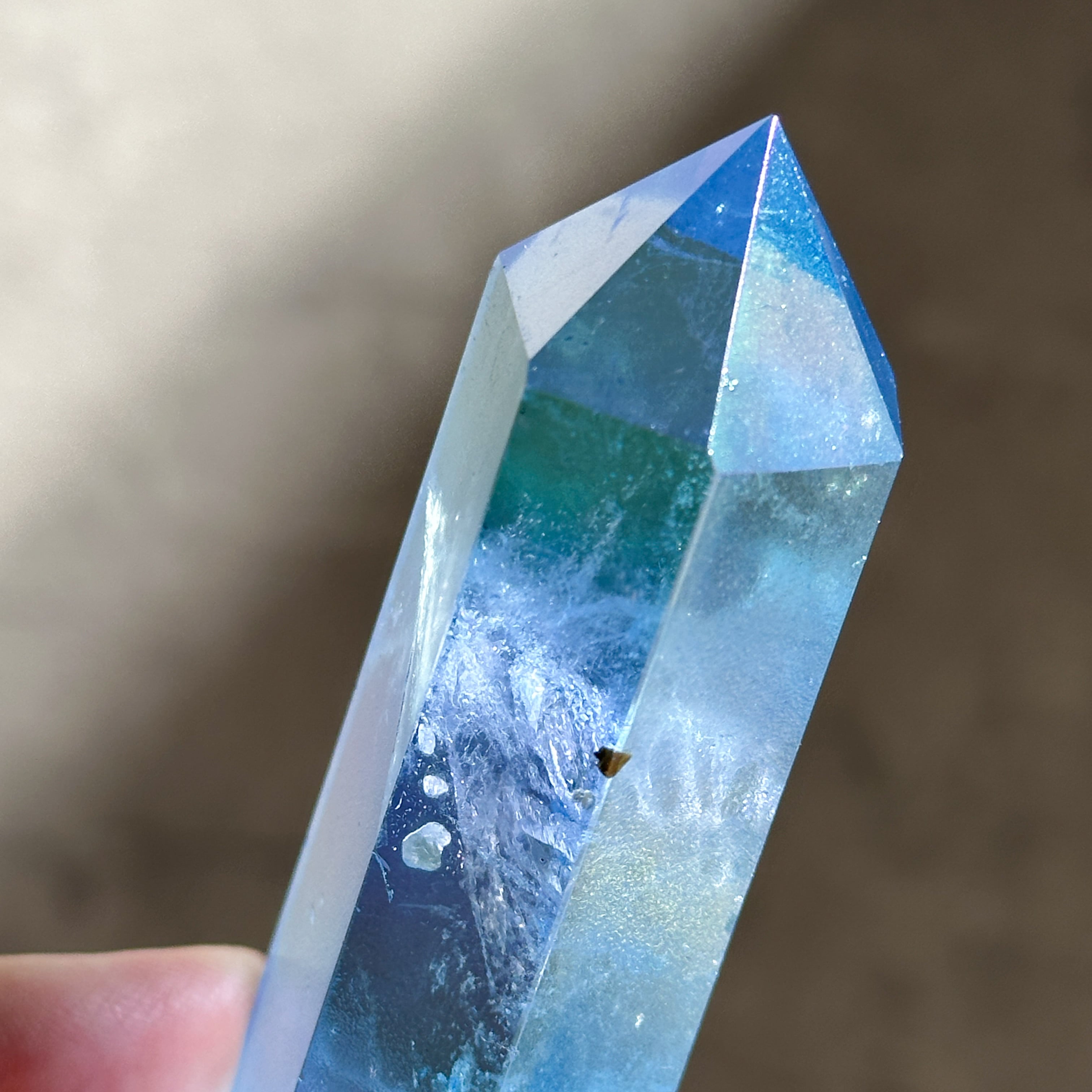 ブルーオーラクォーツ タワー21✧ Blue Aura Quartz ✧天然石・鉱物