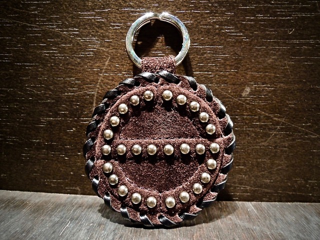 SATANTA サタンタ BEADS LEATHER COASTER 008