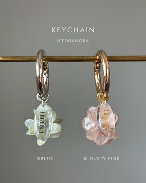 hydrangea keychain【name plate】