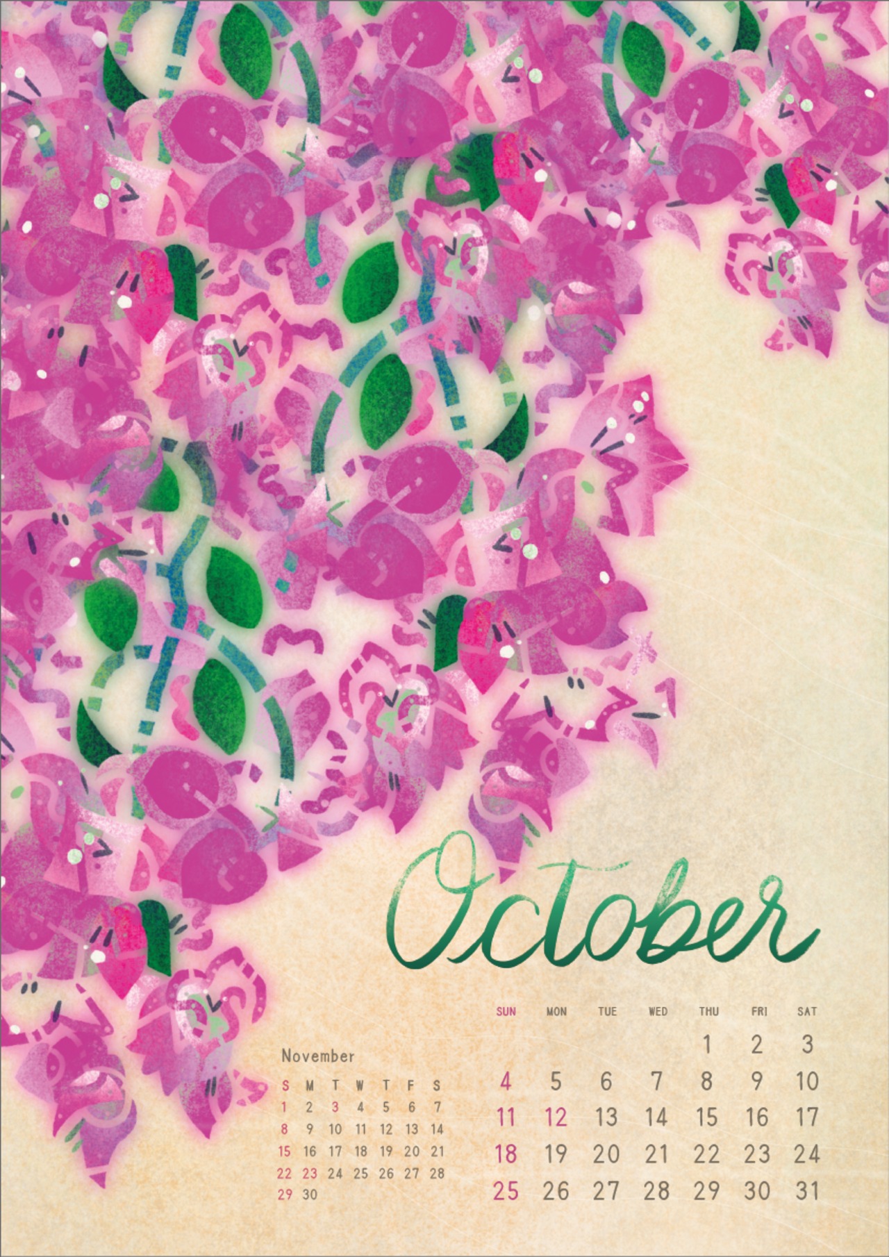 2026年カレンダー『FLOWERS』A3壁掛け4月始まり【予約販売・第二弾】の画像08