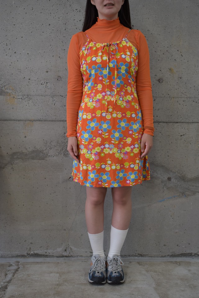 Western-patterned long dress