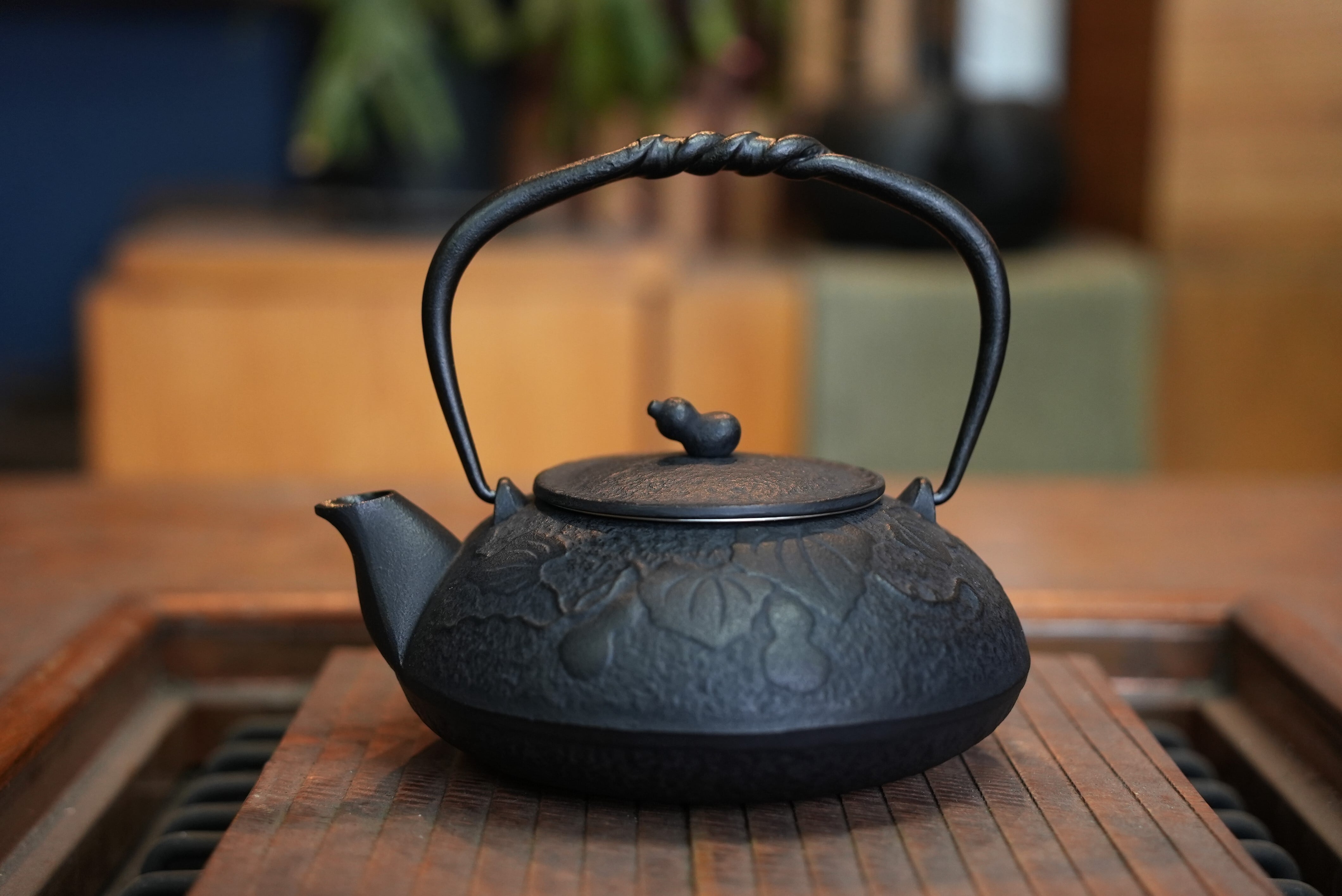 受注生産品)南部鉄器 鉄瓶 ひさご 黒寂 0.5L | 1848年創業 南部鉄器