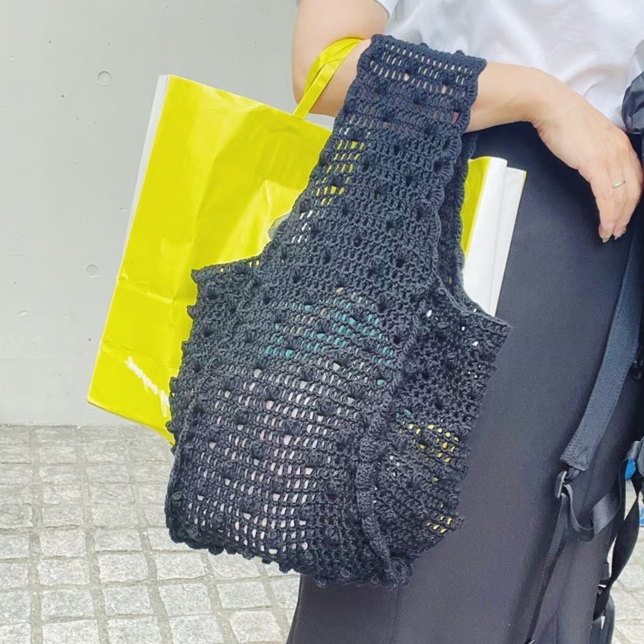 [Pattern] ポコポコメッシュのワンハンドルバッグ