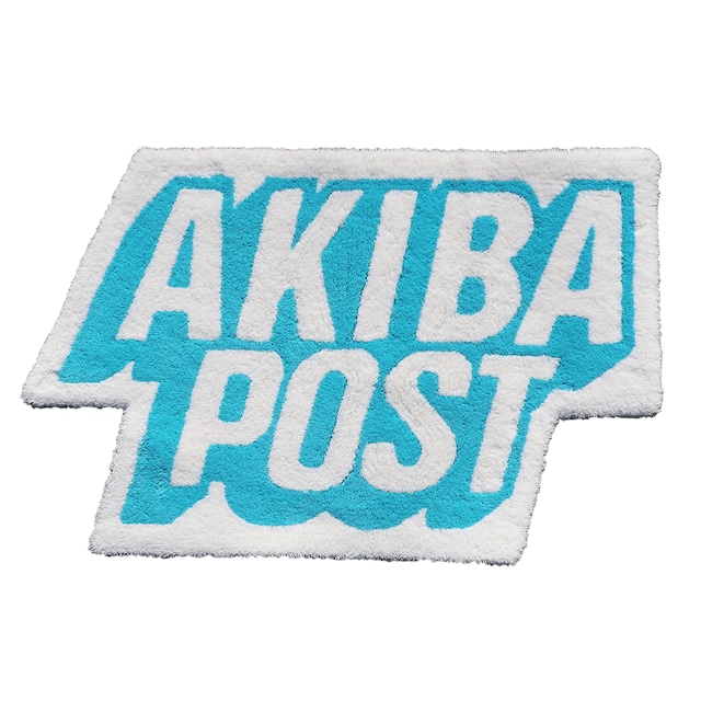 Jun Inagawa × Moore "AKIBA POST RUG" (Blue)