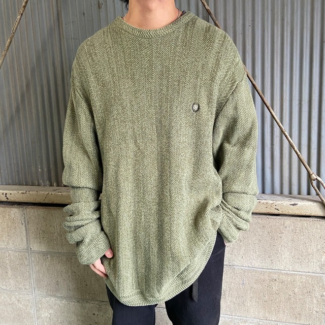 90年代 チャップス ラルフローレン コットンニットセーター メンズXL 