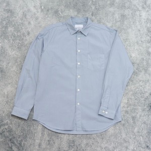 【MANUAL ALPHABET】 LOOSE FIT REGULAR COLLAR SHIRT (BABY BLUE) マニュアルアルファベット ルーズフィット レギュラーカラーシャツ