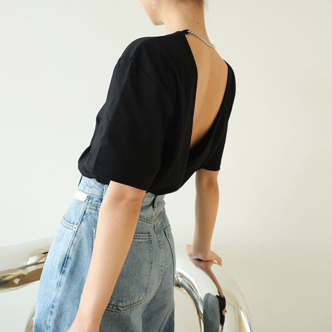 バックレスチェーントップス A97