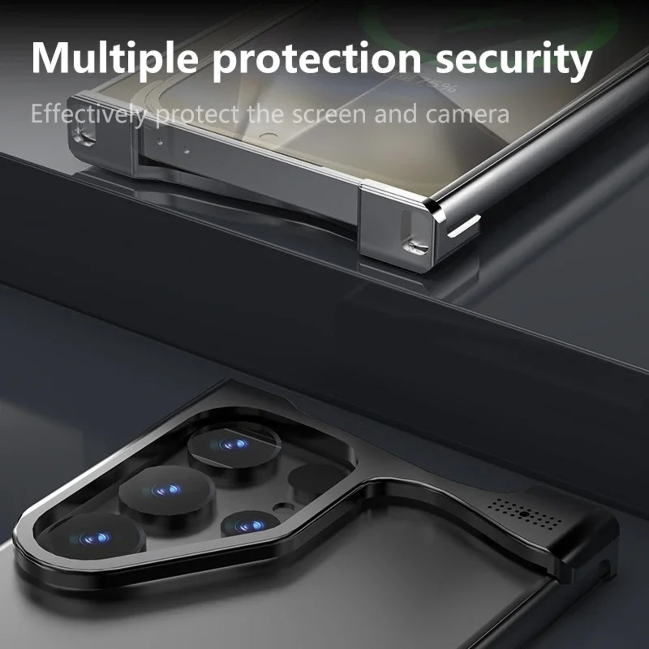 ◆Galaxy S25/S24/S23/Plus/Ultra◆ Irregular Aluminum Bumper Phone Case / イレギュラー アルミニウム バンパー スマホケース