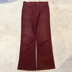 1980s LEE CORDS PANT BURGUNDY USA