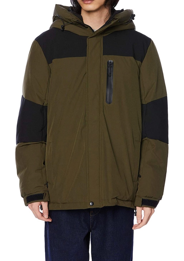 SUGGESTION(サジェッション)ストレッチ中綿フードジャケット カーキ 620190