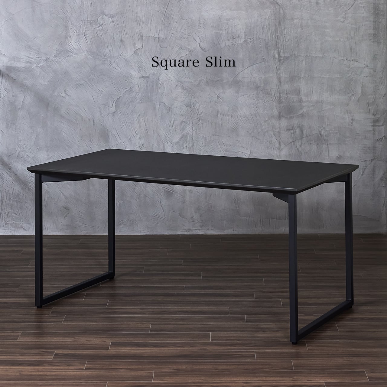 T1238☆展示品☆カナデモノ　テーブル　ラバーウッド　W1400　アイアン THE TABLE / ラバーウッド ナチュラル × Black Steel – KANADEMONO