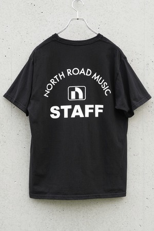 NORTH ROAD MUSIC STAFF T-Shirt / Printstar 158-HGT / Black / XL