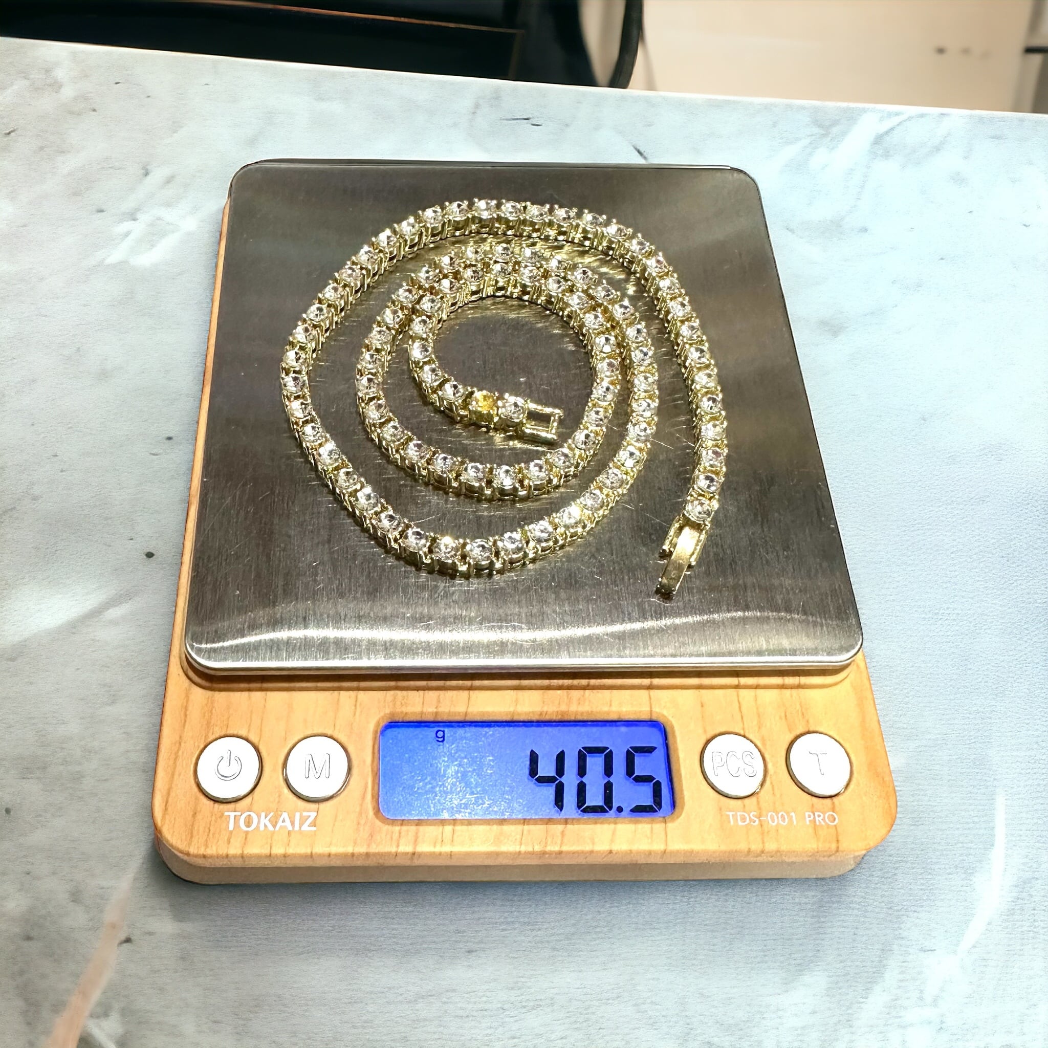 送料無料 テニスネックレス 60cm 50cm 45cm 幅4mm テニスチェーン
