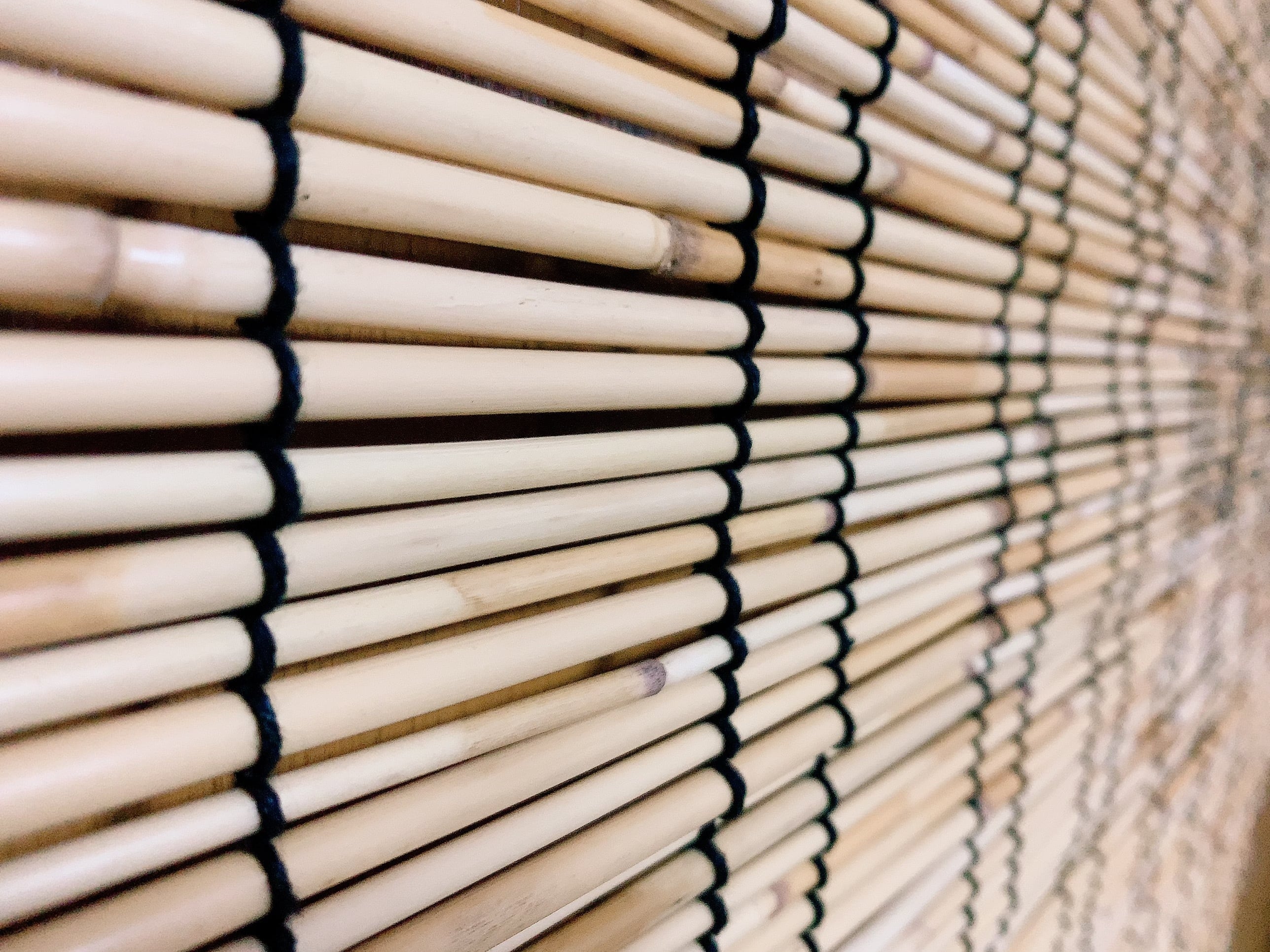 竹製 すだれ 漆塗り のれん