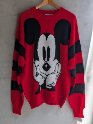 1990s MICKEY DESIGN KNIT
