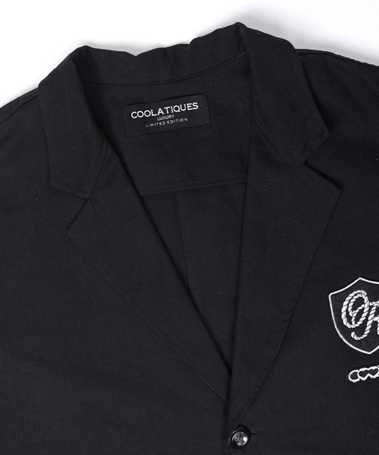 パッチ&レースコットンジャケット (BLACK) CQ-48013