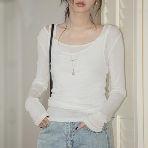 tank top long sleeve tops set-up 12895