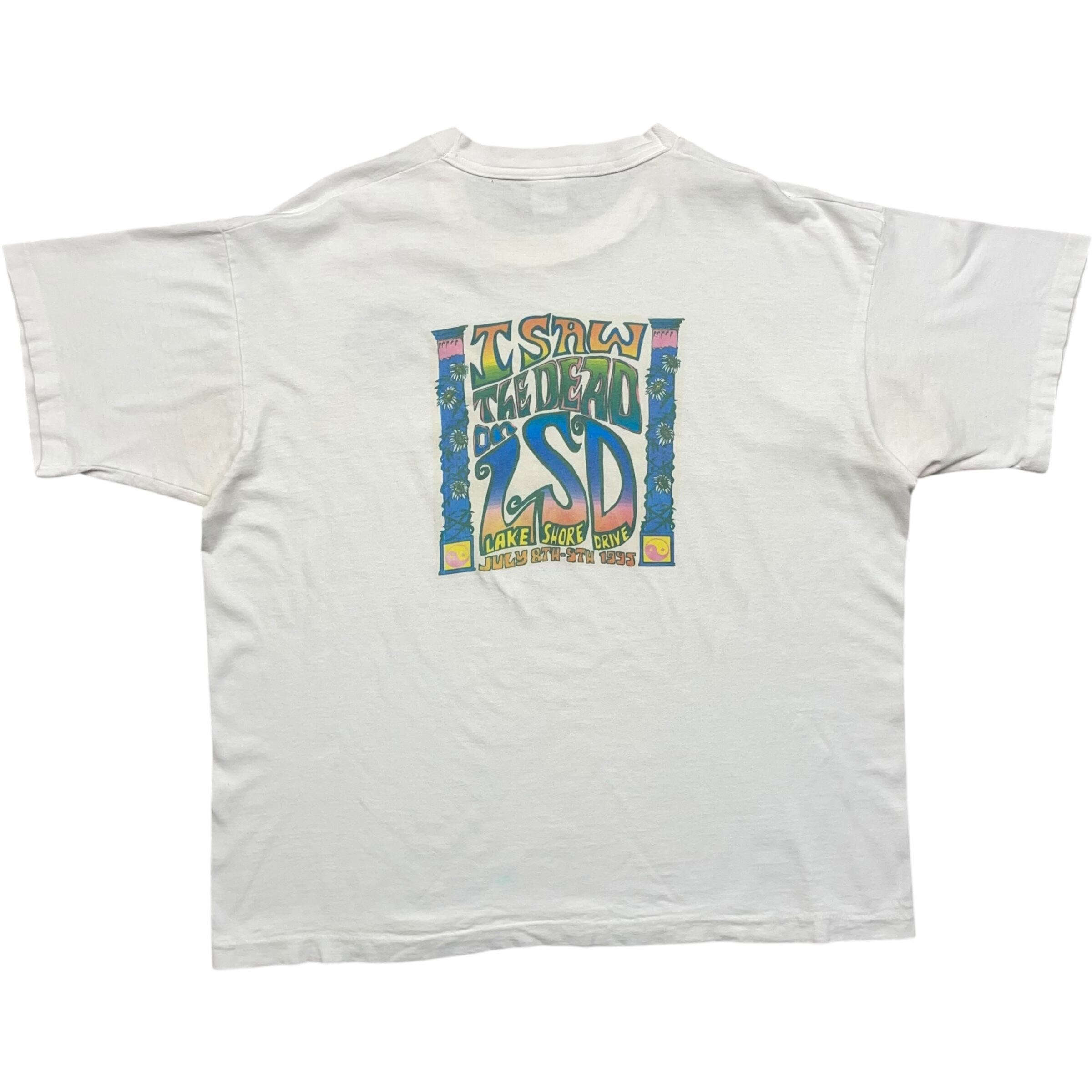 《XL》 FRUIT OF THE ROOM フルーツオブザルーム Tシャツ 両面プリント ワンポイント イベント シングルステッチ 両脇リペア有 USA製 90年代 vintage no.8295