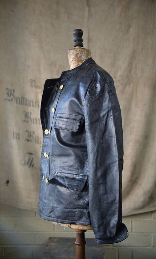 Vintage Swedish Work leather jacket 
